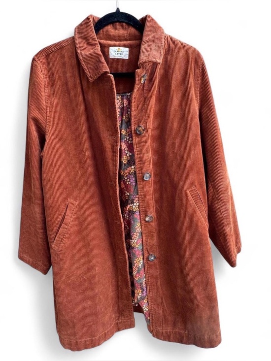 Marine Layer Jackets & Blazers - Marine Layer Rust Corduroy Button Front Jacket Shacket Medium